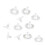 300Pcs Premium Silicone White Earring Safety Backs Secure and Stretchy 1