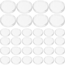 200Pcs Clear Coin Storage Box Compact Case