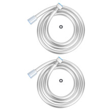 6Pcs 1.5m Shower Connection Tube White PVC Anti-Knot Bathroom Hose