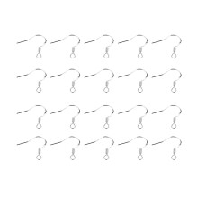 60Pcs Silver Pendant Earrings Parts Anti Allergy Simple DIY for Women