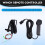 12V Hand‑Held Winch Remote Controller with 9ft Cable Electric Manual Waterproof for ATV UTV ATV Winch Remote Control 3