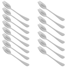 75Pcs Stainless Steel Sporks Long Handle Silver Salad Dessert Forks