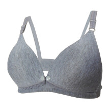 3Pcs Comfortable Grey Maternity Bras Nursing Front Button Adjustable