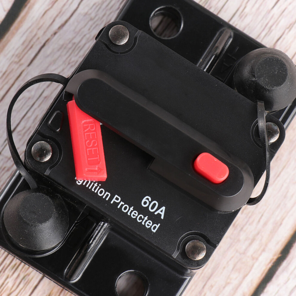 2Pcs 60A Waterproof Auto Reset Circuit Breaker For Trailer Truck Rv 3651875064214