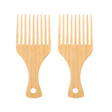 4Pcs Wide-Tooth Khaki Hair Pick Combs for Men Practical Hair Styling