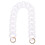 5Pcs Stylish White Resin Decorative Chains for DIY Handbag Use 1