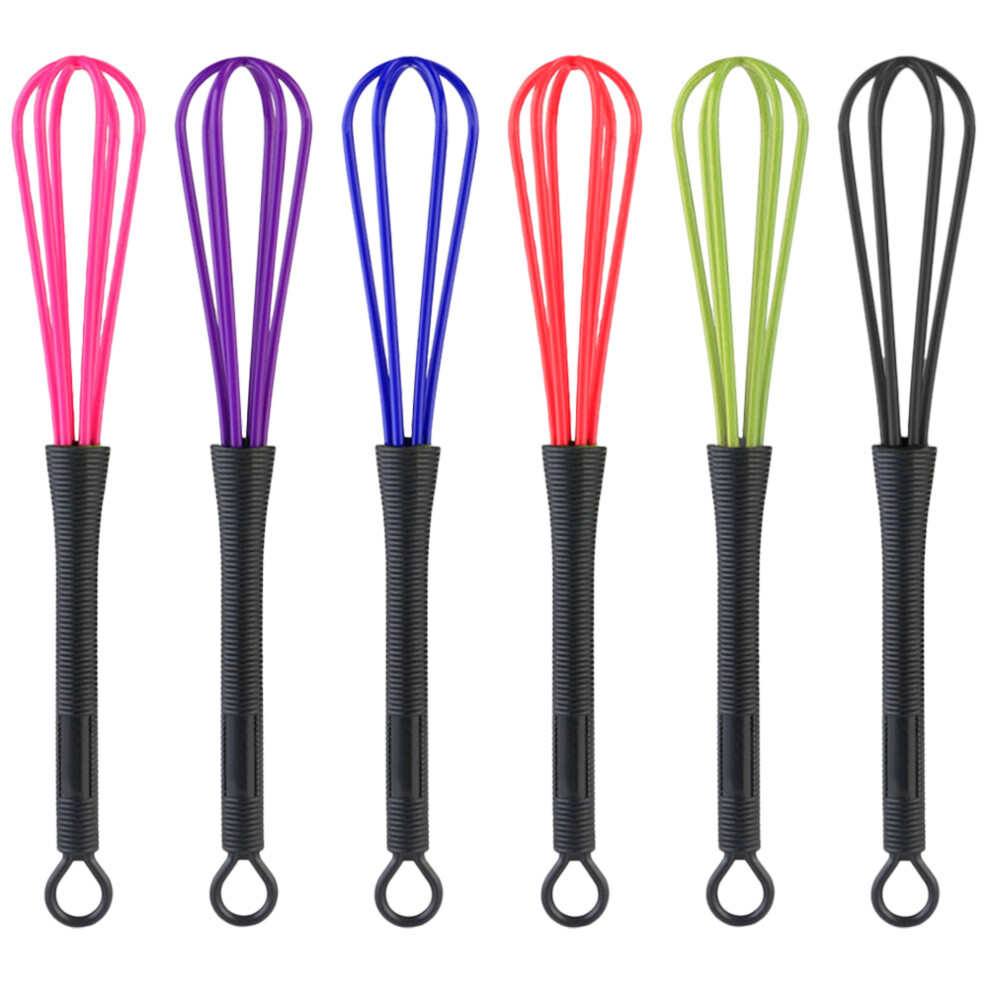 Inoomp 12Pcs Hairdresser Whip Plastic Balloon Whisk Mixer For Home Salon Use