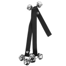 5Pcs Black Pet Alarm Bell Rope for Dog Training and Puppy Doorbell