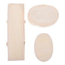 9Pcs Natural Loofah Beige Bath Towels Deep Cleaning Back Scrubbers