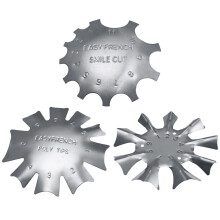 9Stk Metall Nail Stencil Set Für Nail Art Hochqualitativ Silberfarben
