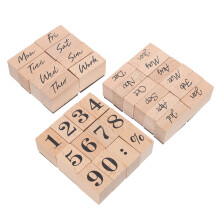 96Pcs Multi Wooden Craft Stamps for Scrapbooking and Card Making