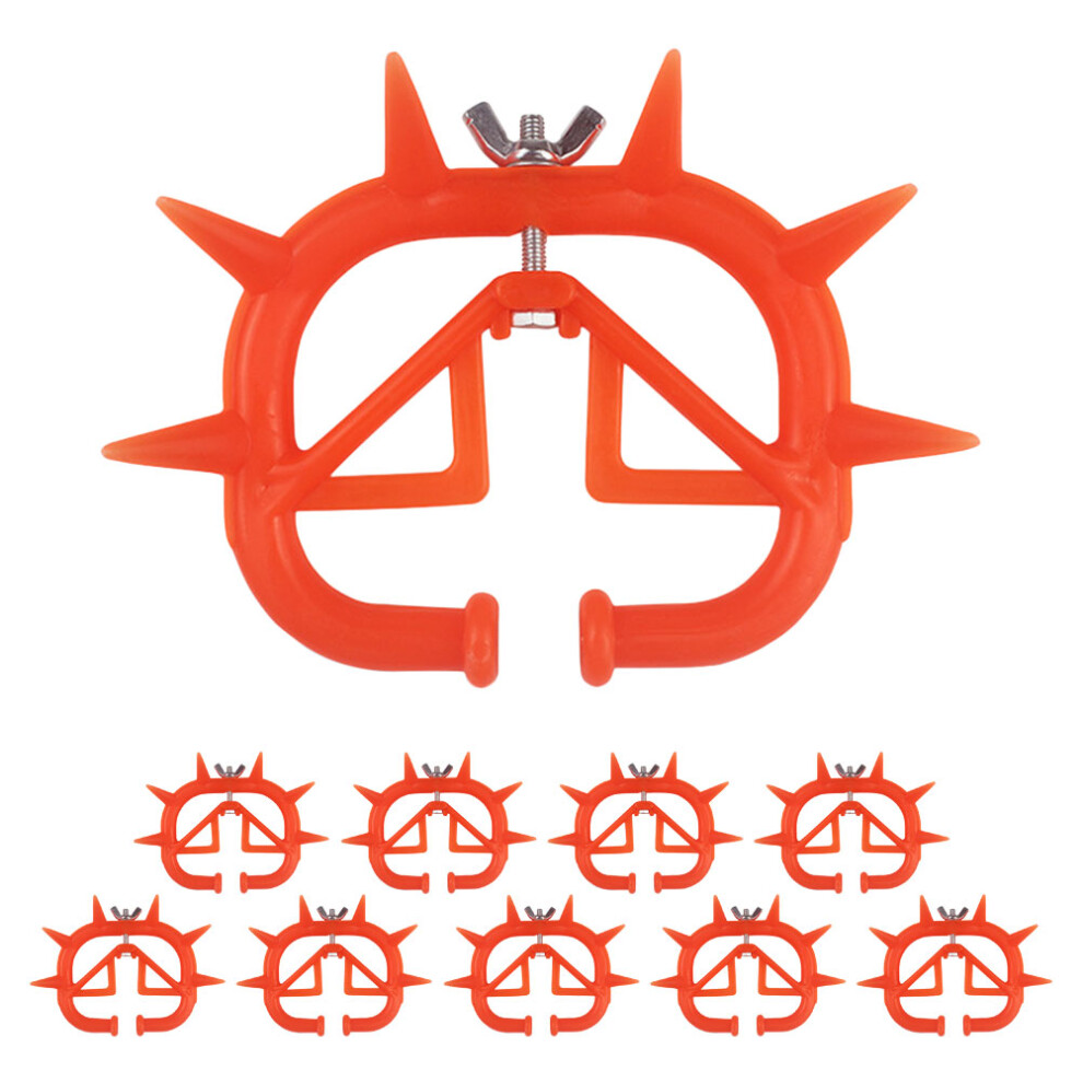 30Pcs Portable Calf Weaning Nose Clips Orange Plastic Iron For Cattle 3652056614808