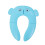 3Pcs Foldable Blue Toilet Seat Child Potty Soft Comfortable Use 1
