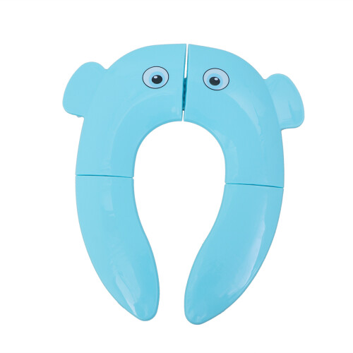 3Pcs Foldable Blue Toilet Seat Child Potty Soft Comfortable Use