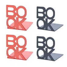 8Pcs Creative Metal Bookends for Office Home Bookshelf and Desk Use