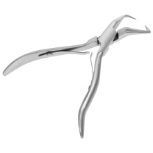 5Pairs Angled Stainless Steel Hair Extension Pliers Fine Tip Silver