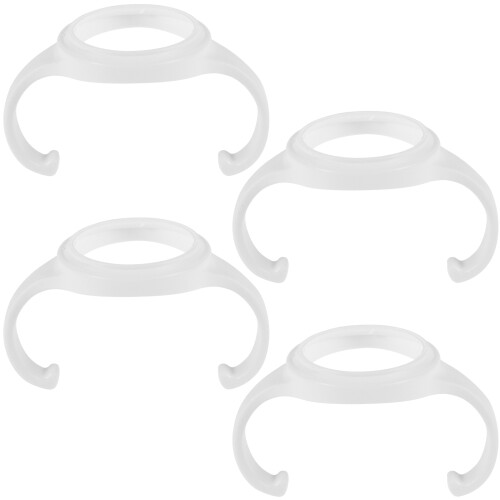 12Pcs Baby Bottle Handle White Silicone for Easy Feeding