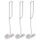 6Pcs Stainless Steel Manual Egg Whisk Spring Coil Kitchen Mixer Silver 1
