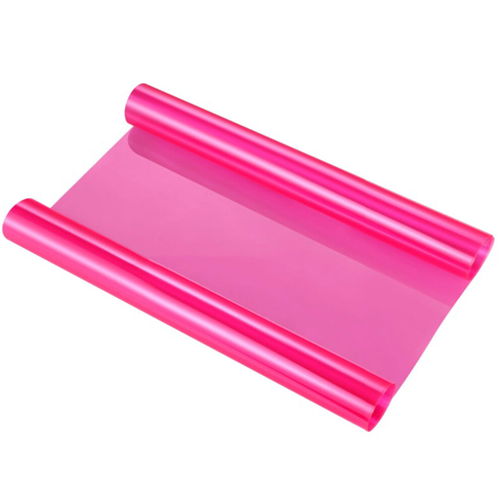 2Pcs Car Decals Headlight Tint Film Waterproof Vehicle Stickers Pink 3652056617199