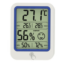 3Pcs Indoor Mini Digital LCD Humidity Temperature Meter White Plastic