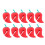 20Pcs Red Silicone Pot Cover Stoppers Creative Chili Shape Tool 1
