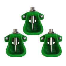 6Pcs Green Rustproof Pig Water Feeder Stable Livestock Drinking Bowl
