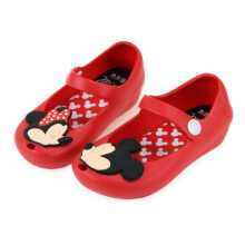 (Redmickey,26)Lovely Girls Kids Cartoon Mickey Minnie Sandals Casual Summer Beach Shoes Jelly