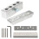 4Sets Silver Lip Balm Mold Kit Aluminum Alloy DIY Lip Gloss Maker Tool 1