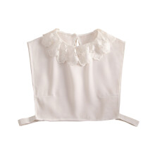3Pcs Women’s White Detachable Fake Collar Half Shirt Blouse
