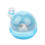 2Pcs Plastic Sky Blue Pet Cage with Handle Lock for Hamster Travel 1