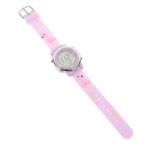 5Pcs Multi-Functional Purple Kids Watch Waterproof with LED Display