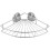 2Pcs Metal Bath Shelf Shower Basket with Easy Suction Installation 1