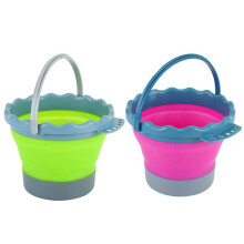 6Pcs Foldable Fishing Bucket Durable Silicone Portable Water Container