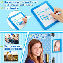 Locker Accessory Kit-Girl Back to School Supplie,Magnetic Whiteboard Mirror Dry Erase Holder and School Supplie,C