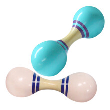 10Pcs Assorted Color Wooden Maracas Baby Music Shaker Educational Toy