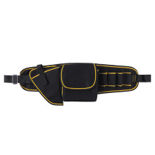 2Pcs Black Oxford Waist Tool Bags with Multiple Compartments for Tools