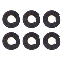 18Pcs Black Under Door Stopper Soundproof Draft Blocker for Home Use