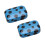 4Pcs Blue Lense Box Small Durable Organizer with Mirror for Women 1