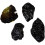 8Pcs Meteorite Specimens Real Black Desktop Decoration Gift 1