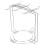 2Pcs Multifunctional Silver Mug and Plate Organizer Stainless Steel 1