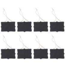 60Pcs Black Hanging Double Sided Mini Blackboard for Decoration Use