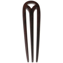 2Pcs Black Wooden Retro Hairpin Handmade Vintage Style Hair Accessory