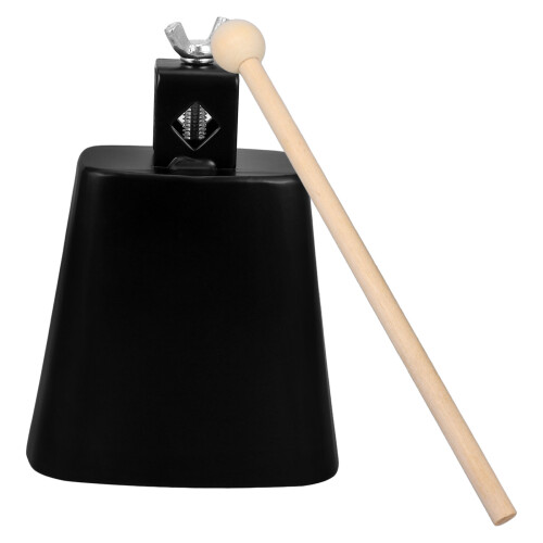2Pcs Compact Black Metal Drum Cow Bell Drum Kit Accessories