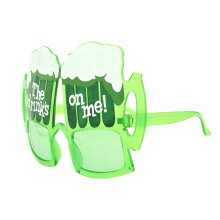 3Pcs Beer Mug Sunglasses Green Fancy Glasses Fun Props for Adults Kids