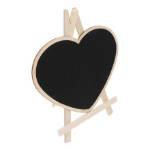 2Pcs Tabletop Blackboard Black Wood Chalkboard Sign with Base for Home
