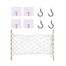 3Pcs Kitchen Macrame Fruit Hammock Under Cabinet Rustic Holder