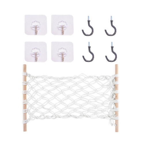3Pcs Kitchen Macrame Fruit Hammock Under Cabinet Rustic Holder