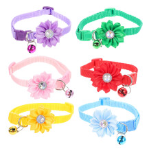 12St Flexibele Kattenhalsband Met Bloemdesign, Perfect Voor Feestdagen