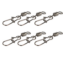 120Pcs Durable Silver Fishing Hook Line Connector Rustproof