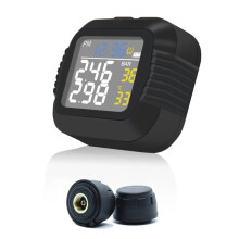 Motorcycle Tire Pressure Monitoring System Infrared Sensor with 2 External Sensors Moto Tyre Pressure Monitoring System